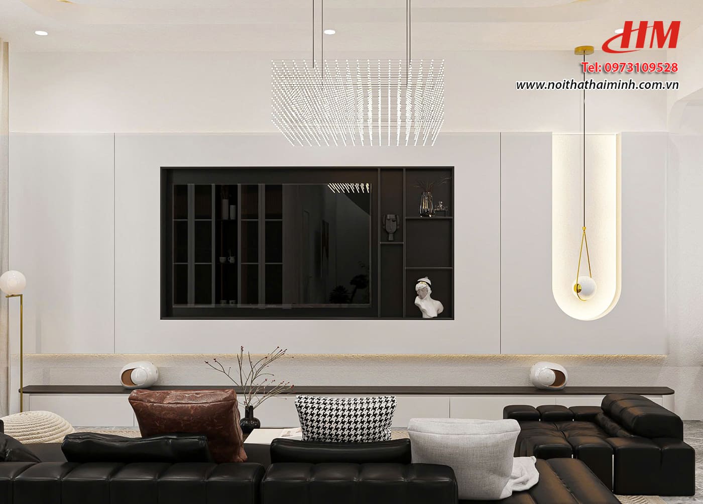 Mẫu nội thất phòng khách nhựa cao cấp siêu sang - PK46