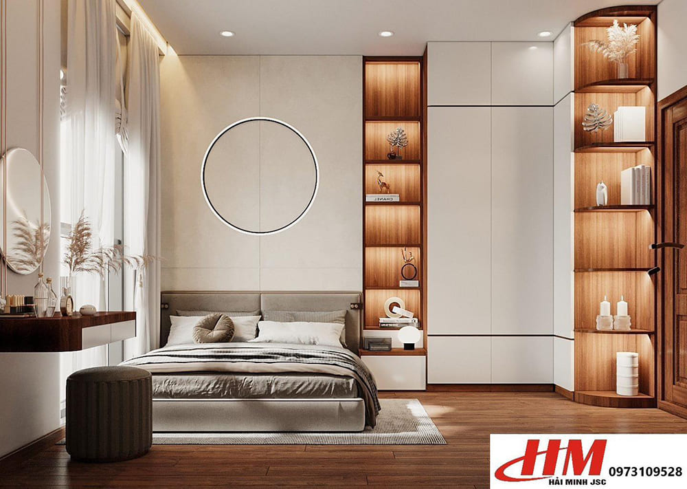 Mách bạn một thiết kế nội thất phòng ngủ đẹp hiện đại bằng nhựa Đài Loan khiến bao người mê say