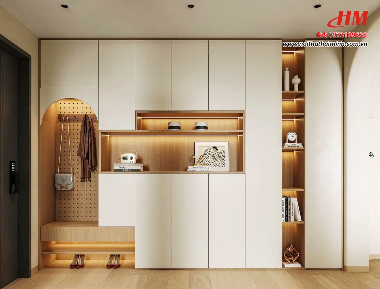 Tủ giày dép nhựa cao cấp thiết kế siêu sang - TG049