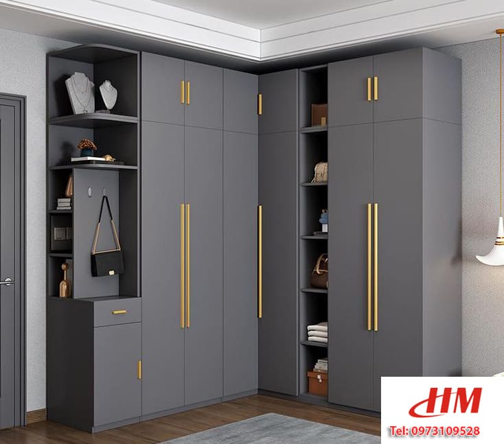 Tủ quần áo nhựa cao cấp màu trầm siêu sang - TQA098