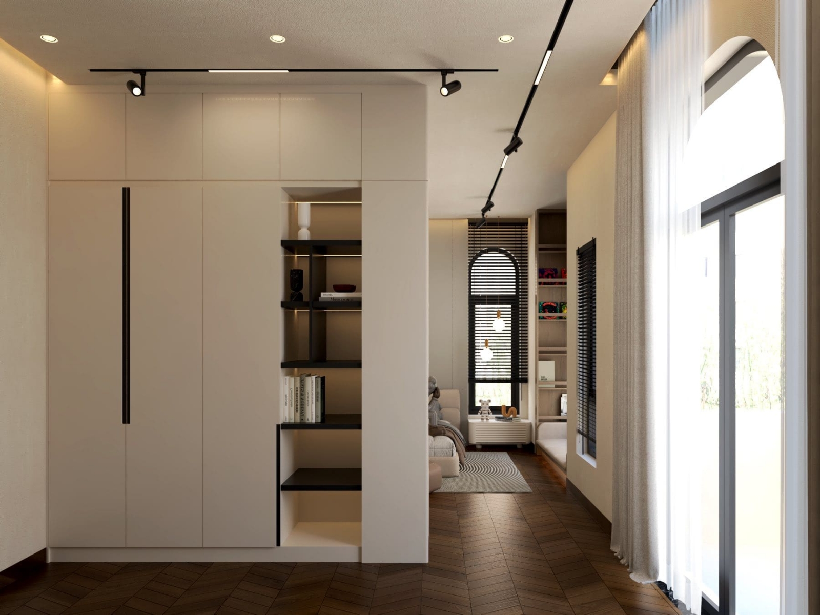 Tủ quần áo nhựa cao cấp thiết kế siêu sang - TQA100